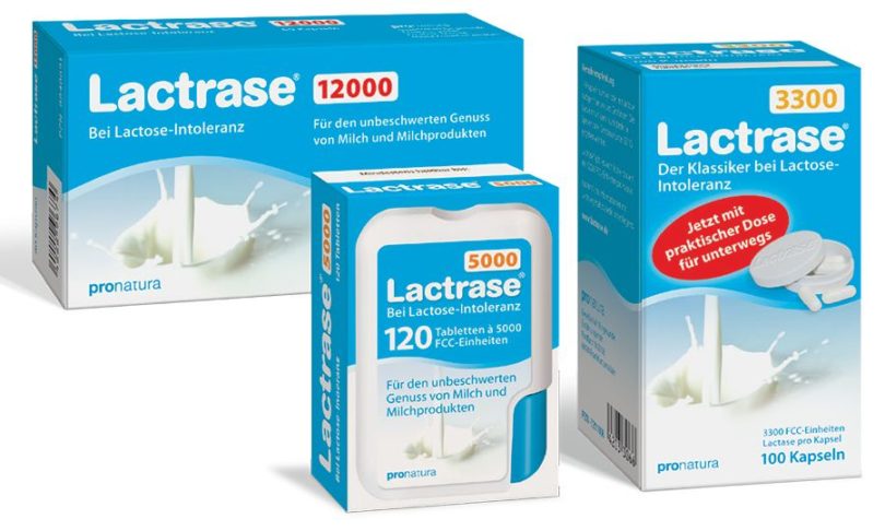 Lactrase-ersetzt die fehlende körpereigene Lactase